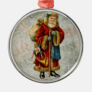 Ornamento De Metal Estilo Vintage Pai Natal Papai Noel