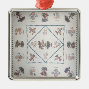 Ornamento De Metal Estofe no "Broderie Perse", c.1800 (aplicado,
