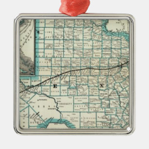 Ornamento De Metal Estrada de ferro de Texas o Pacífico