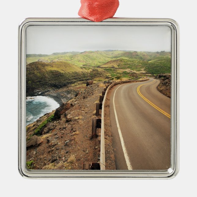 Ornamento De Metal Estrada litoral (Frente)