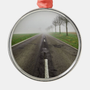 Ornamento De Metal Estrada no nevoeiro não leva a nada