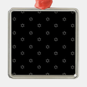 Ornamento De Metal estrela de David 3-D da prata do olhar