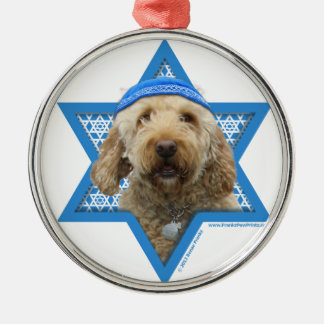 Ornamento De Metal Estrela de David de Hanukkah - GoldenDoodle