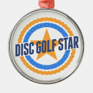 Ornamento De Metal Estrela de Golfe de Disco