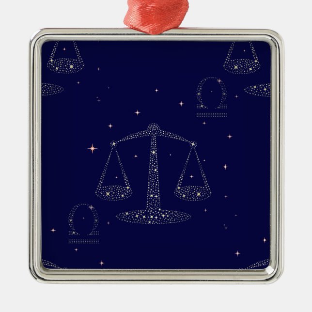Ornamento De Metal estrela libra (Frente)