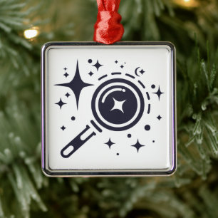 Ornamento De Metal Estrelas emblem Sparkle AI, farol da era digital