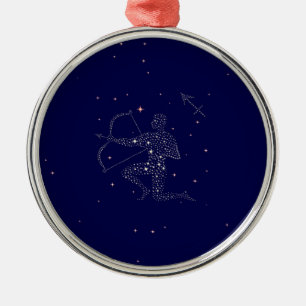 Ornamento De Metal estrelas sagitário