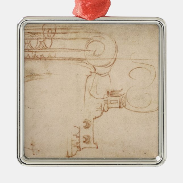 Ornamento De Metal Estudo de um capital iónico (Frente)