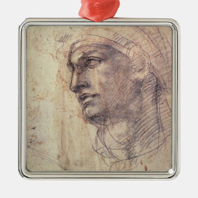 Ornamento De Metal Estudo de uma cabeça (Frente)