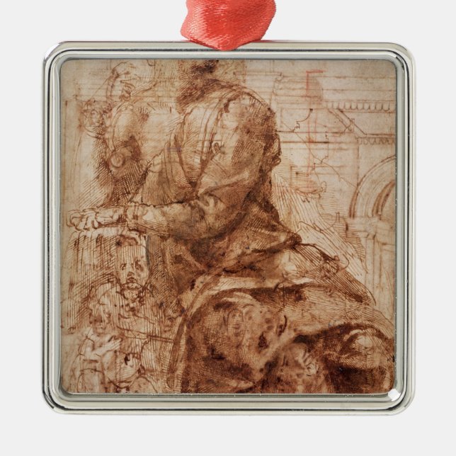 Ornamento De Metal Estudo do Sibyl (Frente)