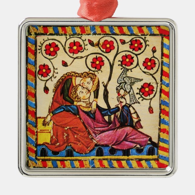 ORNAMENTO DE METAL ETERNAL LOVE VALENTINE'S DAY PARCHMENT (Frente)