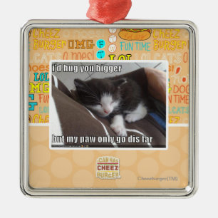 Ornamento De Metal Eu abraçá-lo-ia mais grande