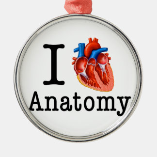 Ornamento De Metal Eu adoro Anatomia