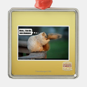 Ornamento De Metal Eu adoro esse novo xampu