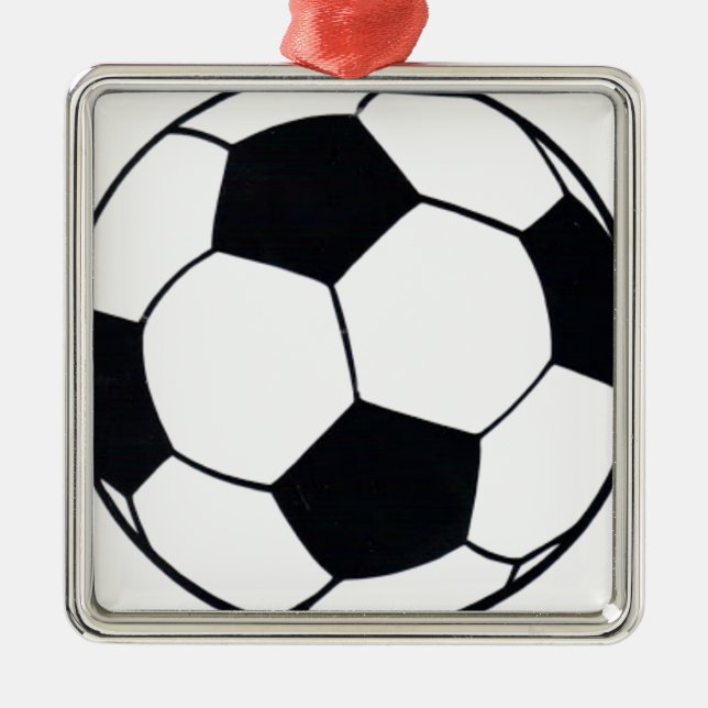 Ornamento De Metal Eu adoro futebol (futebol) coração do jogo: Eu ado (Frente)