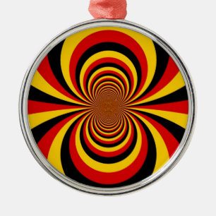 Ornamento De Metal Eu amo a Alemanha