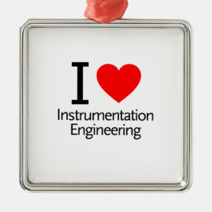 Ornamento De Metal Eu amo a engenharia de instrumentação