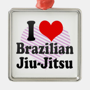 Ornamento De Metal Eu amo o brasileiro Jiu-Jitsu