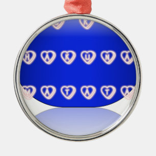 Ornamento De Metal Eu amo o Reino Unido