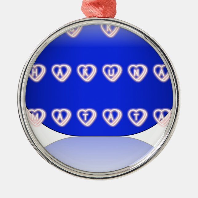 Ornamento De Metal Eu amo o Reino Unido (Frente)