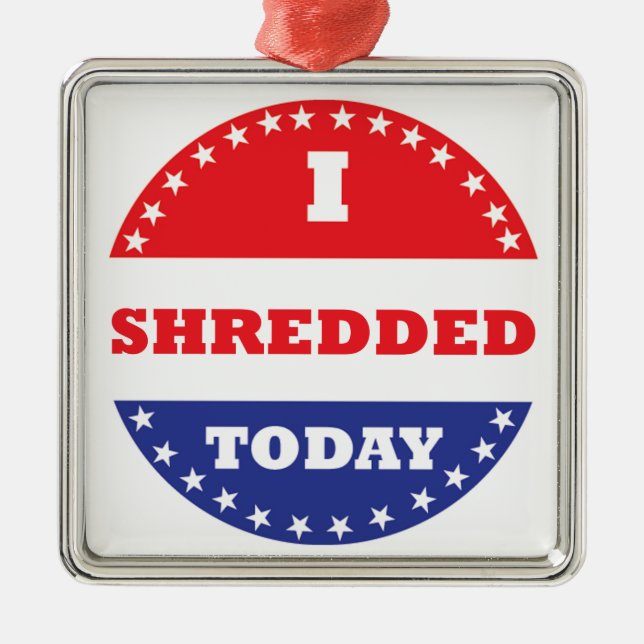 Ornamento De Metal Eu Destruí Hoje (Frente)