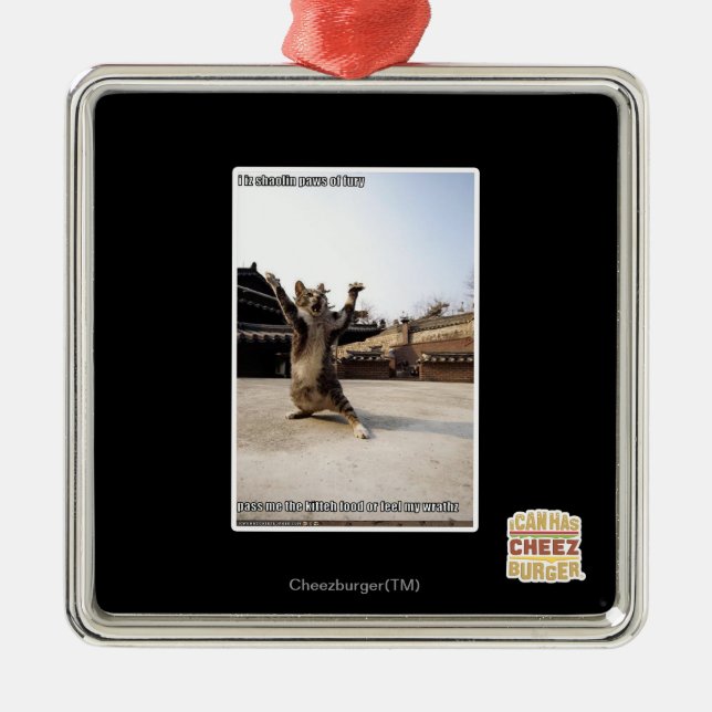 Ornamento De Metal Eu faço as patas de fúria (Frente)