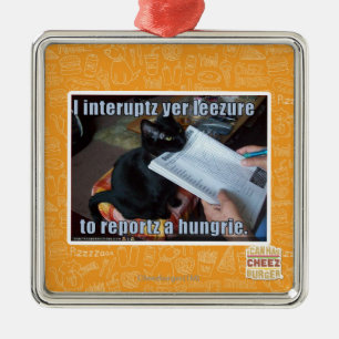 Ornamento De Metal Eu interrompo YER Leezure