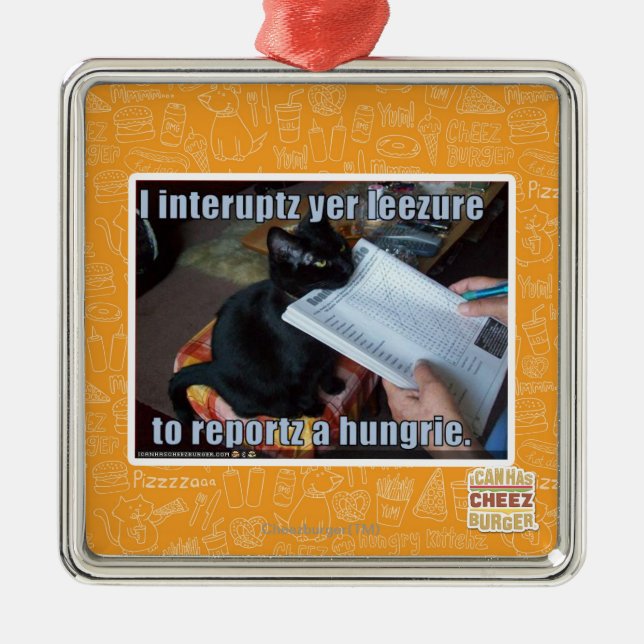 Ornamento De Metal Eu interrompo YER Leezure (Frente)