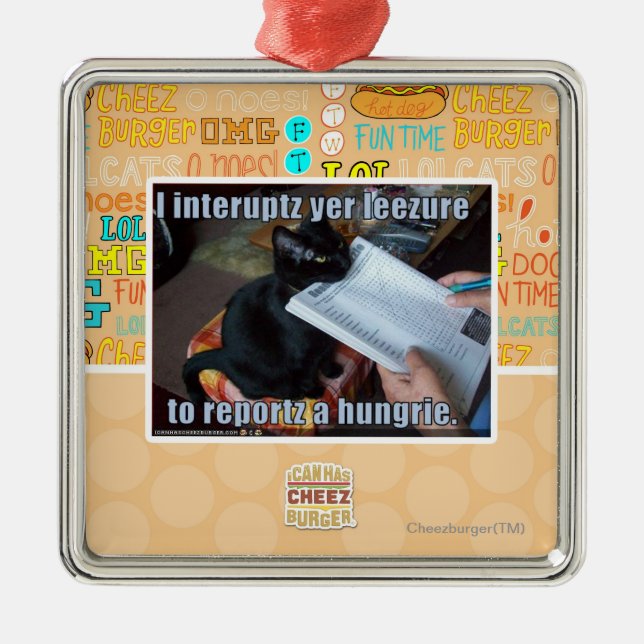 Ornamento De Metal Eu interrompo YER Leezure (Frente)