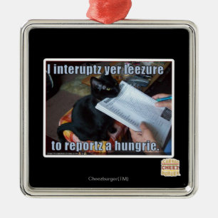 Ornamento De Metal Eu interrompo YER Leezure