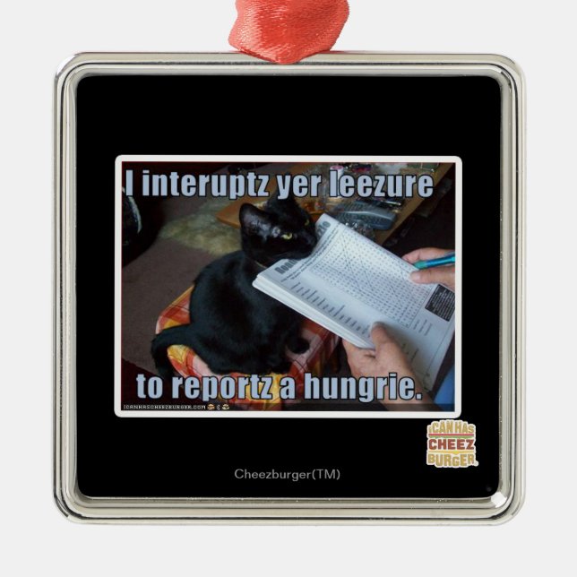 Ornamento De Metal Eu interrompo YER Leezure (Frente)