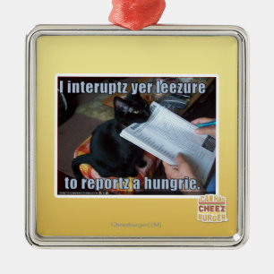 Ornamento De Metal Eu interrompo YER Leezure