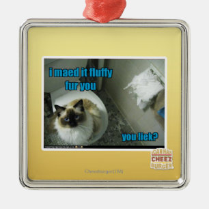 Ornamento De Metal Eu maed o pele macia você