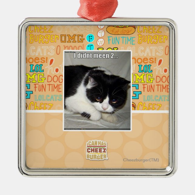 Ornamento De Metal Eu não meen 2 (Frente)