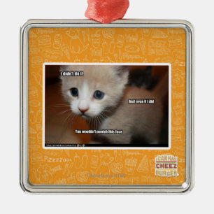 Ornamento De Metal Eu não o fiz