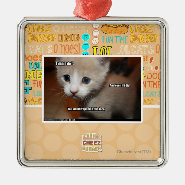 Ornamento De Metal Eu não o fiz (Frente)