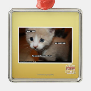 Ornamento De Metal Eu não o fiz