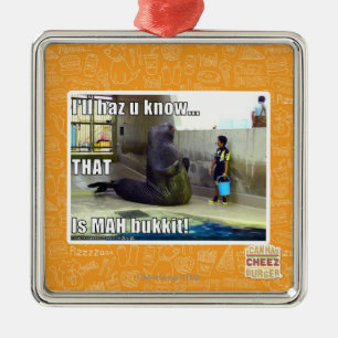 Ornamento De Metal Eu o haz u saberei