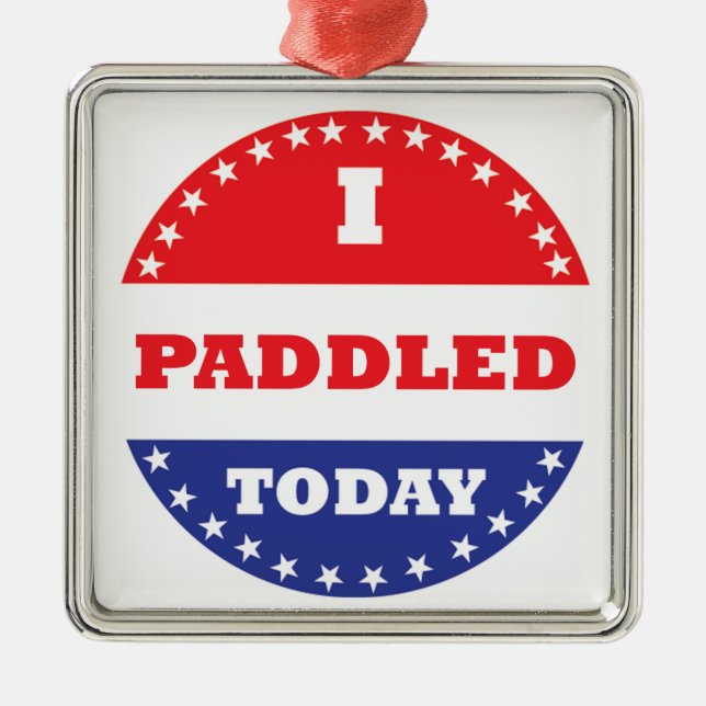 Ornamento De Metal Eu Padded Hoje (Frente)