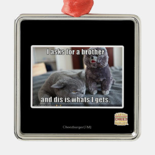 Ornamento De Metal Eu peço um irmão