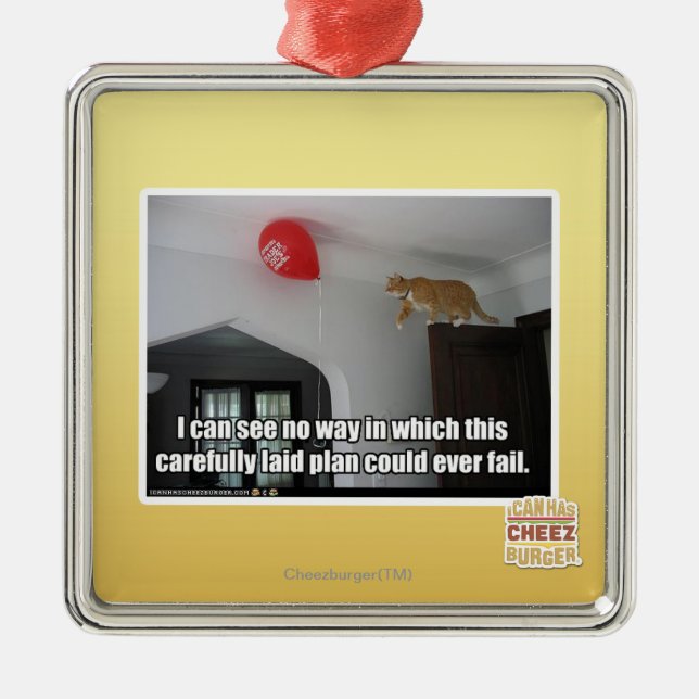 Ornamento De Metal Eu posso ver que nenhuma maneira que isto poderia (Frente)