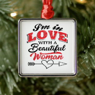 Ornamento De Metal Eu Te Amo