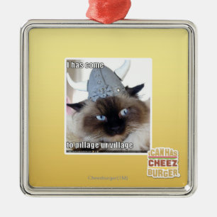 Ornamento De Metal Eu vim pilhar a vila do ur