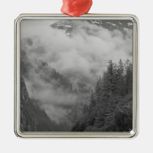 Ornamento De Metal EUA, Alasca, Juneau, Floresta tropical cobre fiord
