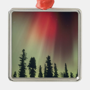Ornamento De Metal EUA, área de Fairbanks, Central Alaska, Aurora