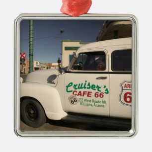 Ornamento De Metal EUA, Arizona, Williams: Cruisers Cafe 66 Antigo