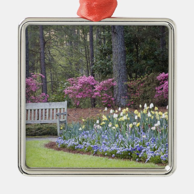 Ornamento De Metal EUA, Geórgia, Pine Mountain. Uma fronteira de (Frente)