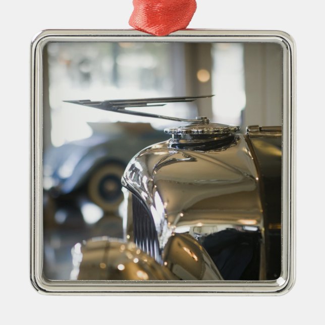 Ornamento De Metal EUA, Indiana, castanho-aloirado: (Frente)