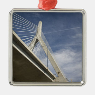 Ornamento De Metal EUA, Massachusetts, Boston. A Ponte Zakim.