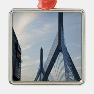 Ornamento De Metal EUA, Massachusetts, Boston. A Ponte Zakim. 2